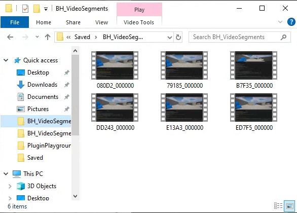 Screenshot of File Names in Action