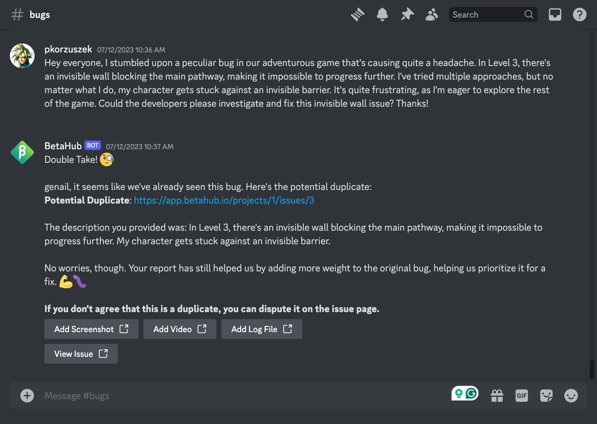Unattended Reports Collecting on Discord